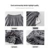 Coffee Glutinous Rice Color Pleated A-Line High-Waist Skirt - Women's Autumn/Winter Anti-Exposure Slimming Skirt.