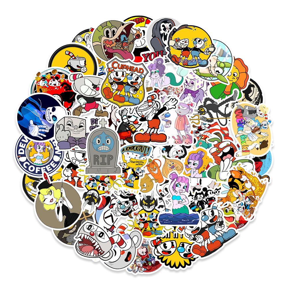 50 Game Graffiti Stickers Hand with Laptop Mobile Phone Water Cup Decoration Creative Stickers Personality