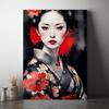 Canvas Painting Japanese Portrait