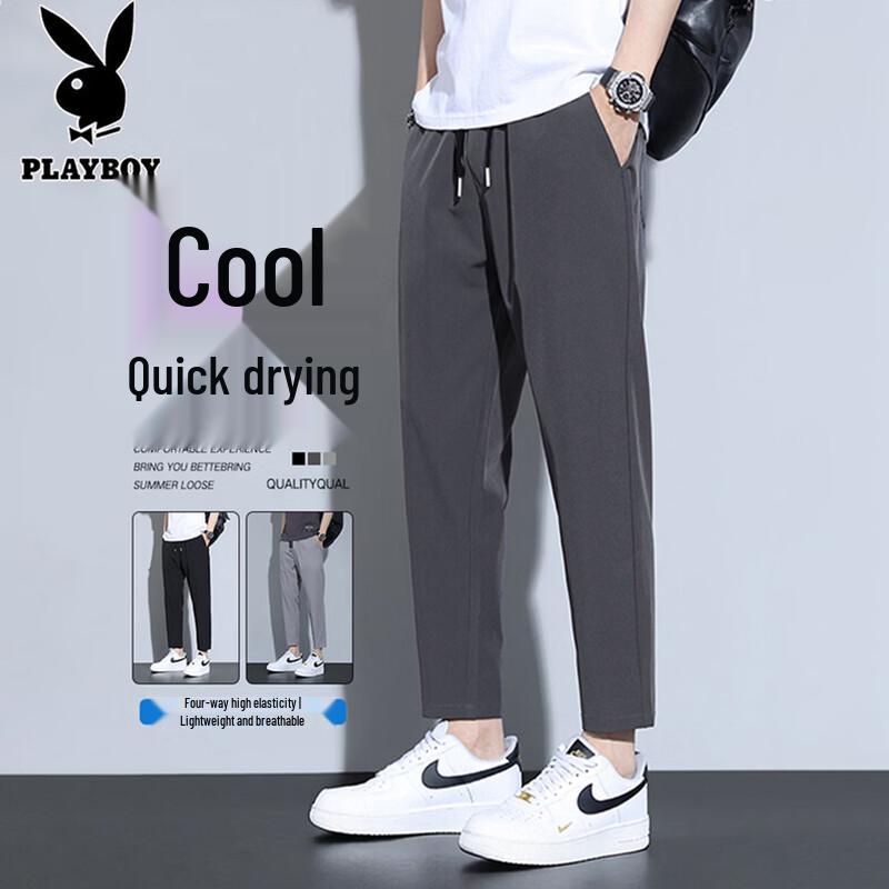 Playboy Men s Ice Silk Casual Pants 5XL
