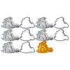 5 Set Cookie Moulds Biscuit Molding Pastrys Decorating Molds Halloween Biscuit Moulds Baking Supplies for Biscuit