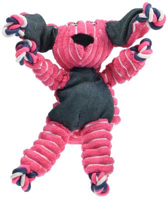 Kong Floppy Knot Bunny Mittleres Hundespielzeug 7 Lösungen für Trennungsangst Kistentraining Gewichtsmanagement Lernspielzeug für das Training - Kauen, Zahnen,