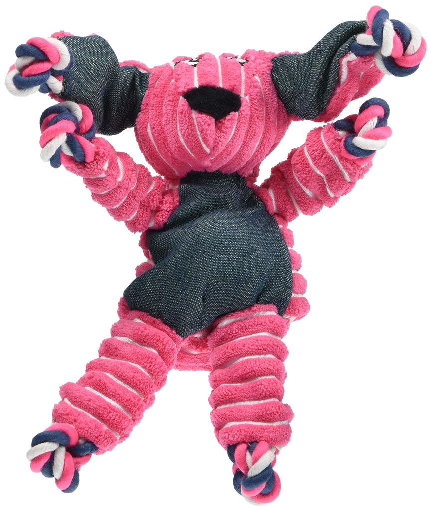 Kong Floppy Knot Bunny Medium Dog Toy 7 Solutions for Separation Barking Crate Weight Management Educational Toy for Training - Chewing, Teething,