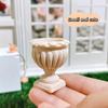 1:12 Vaso da Fiori Miniatura per Casa delle Bambole Colonna Romana Mini Colonna di Fiori Vasi da Fiori Giardino Esterno Piante in Vaso Modello Decor Giocattolo