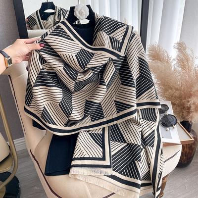 Simple Scarf To Keep Warm In Autumn And Winter, Coat Shawl To Keep Warm And Neck Protection, Female Student Scarf