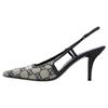 GG Supreme 75mm Slingback Pumps 694878 9SF10 4061
