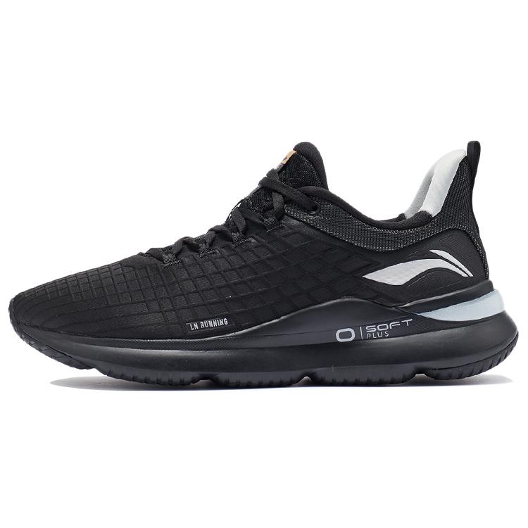 

Li Ning SOFT PLUS Running Shoes Men s Low top Black/White AGLR257-1 43.5