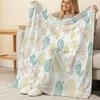 Printed Flannel Blanket, Soft & Skin-Friendly, Cozy for Home Dorm, Christmas & Halloween Decoration Relaxation