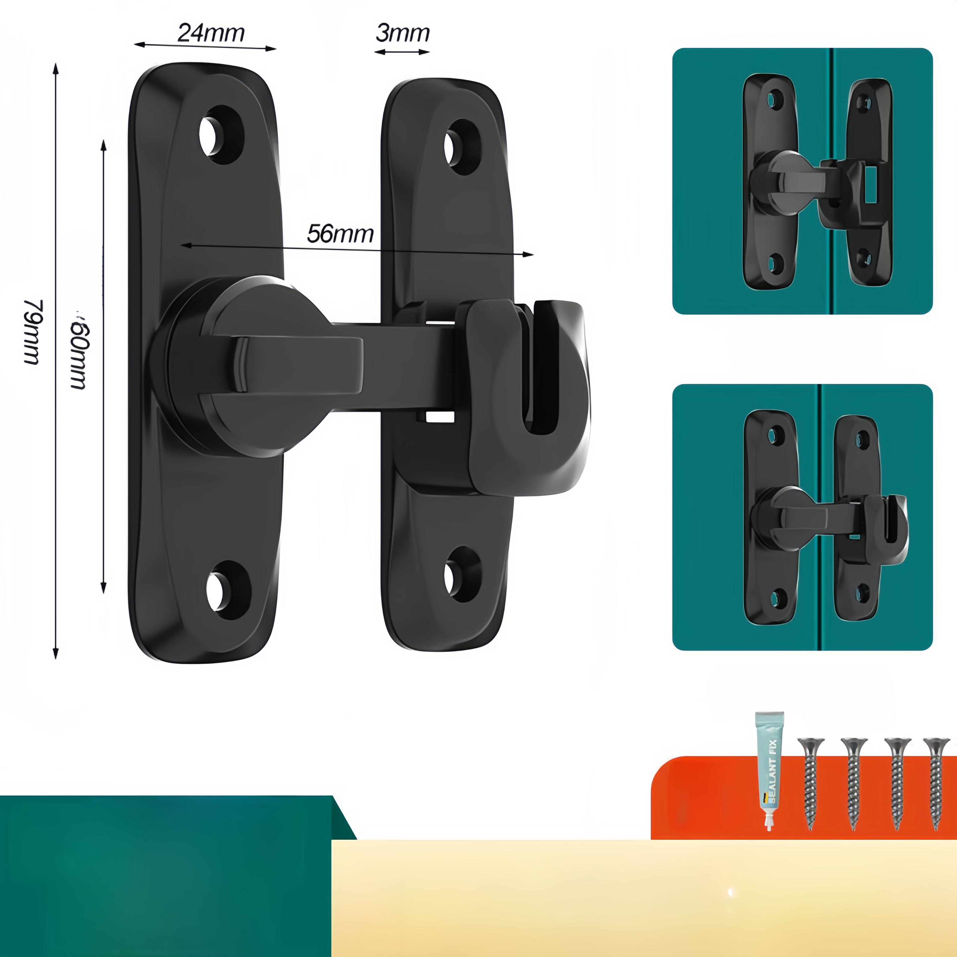 

Дверные болты из нержавеющей стали с матовой отделкой, защелка для дверного замка, поворотная защелка на 90-180 градусов из нержавеющей стали