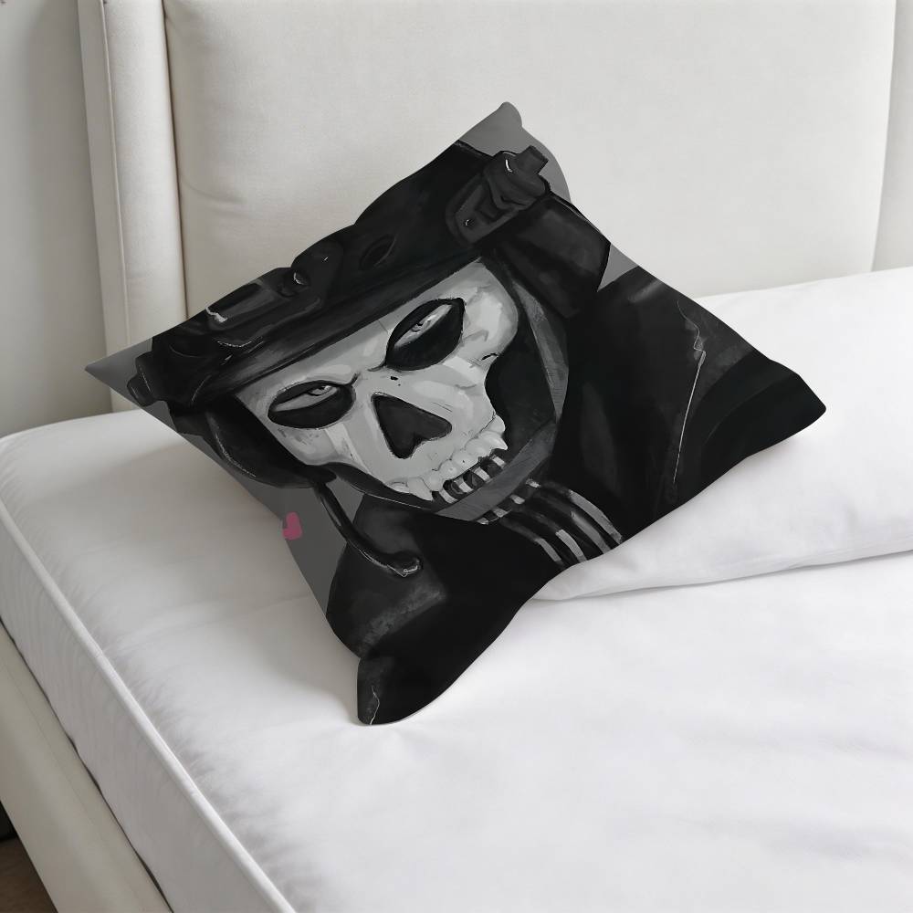 CCOD Duty GGhost Square Pillow Case Soft Decorative Throw Pillow Cover for Home Sofa Bed