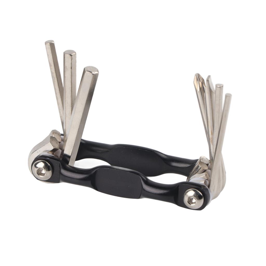 Portable 7 in 1 Multifunctional Cycling Bike Repair Tool Set Wrench Screwdriver ToolsBlack