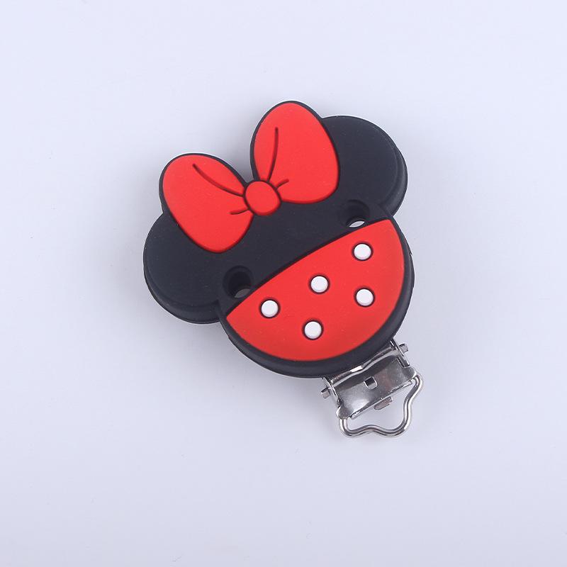 3Pcs Silicone Heart Shape Pacifier Clip DIY Baby Soother Nursing Dummy Holder Draft Teething Molar Toys Clips BPA Free