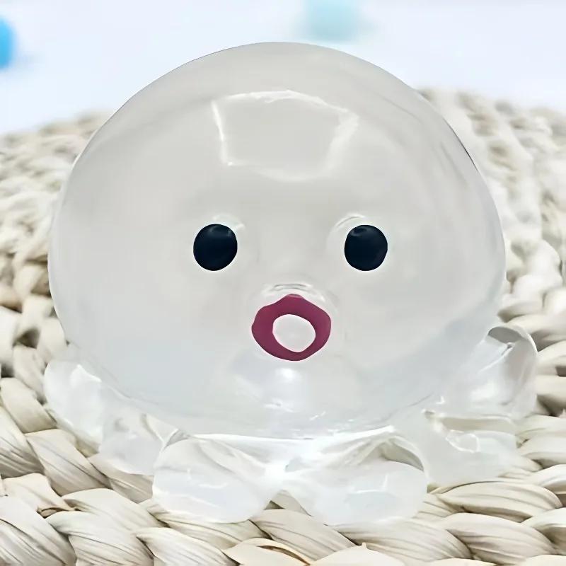 Squishy Morska Ośmiornica Ściskana Zabawka Fidget Symulacja Odstresowująca Powoli Odbijająca Można Rozciągać Sensoryczna Odprężająca Prezent