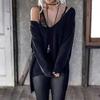 Autumn and winter new women's clothing European and American solid color long-sleeved sweater knitted sweater top