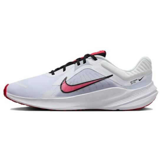 

Nike Quest 5 White Fire Red - DD0204-104 EU 42.5 білий