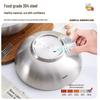 ZISIZ 304 Stainless Steel Japanese Double-Layer Ramen Bowl