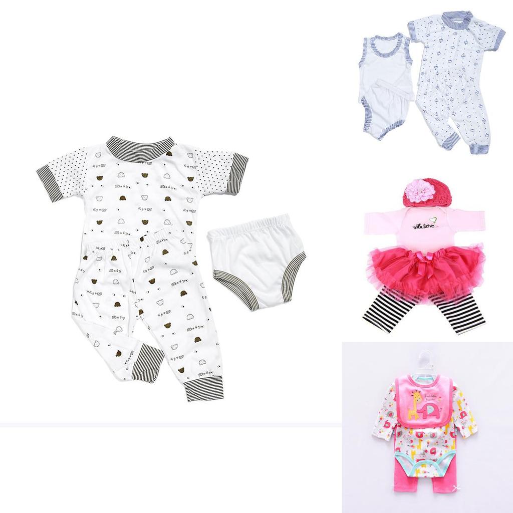Entzückender Strampler Kleid Kleidung Für 22''-23'' Lebensechte Reborn Babypuppen