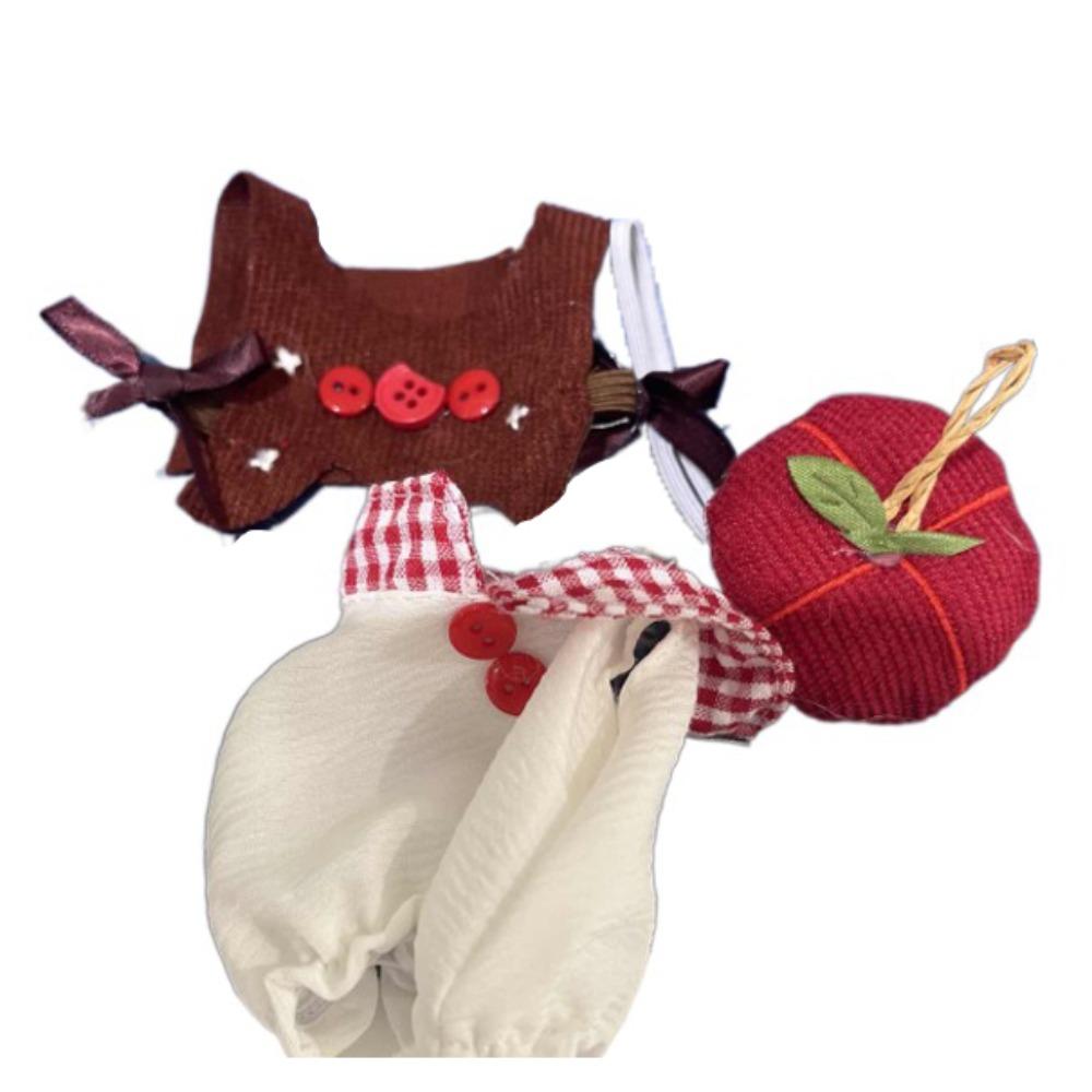 Fruit Cake 10cm Cotton Doll Clothes Suit Doll Dress Up Clothes Set  Clothes Chang Game