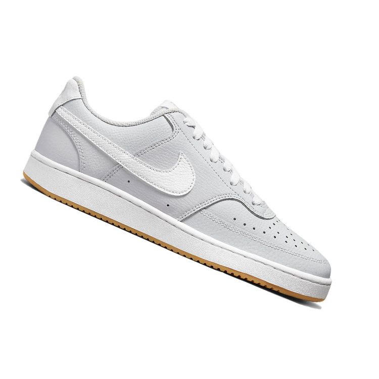 Nike  Court Vision Low Whisper Gum Women Sneakers White Iris-Whisper CD5434-501