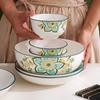 JIN MING LI Nordic Blossom Ceramic Dinnerware Set