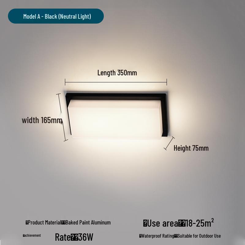 Super Bright Insect-Proof Outdoor Ceiling Light for Greenhouse, Balcony, Corridor, Eaves, Gazebo, Terrace, Foyer