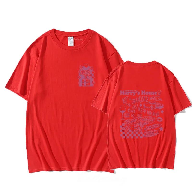 

Welcome To Harrys House Love on Tour for UnisexWomen Print Shirts 100 Cotton Tshirt KawaiiLovely Unisexga Tops Aesthetic Clothing S