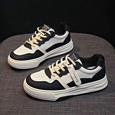 Spring 2025 New Internet Celebrity White Shoes Women's Shoes Internet Celebrity Versatile Comfortable Sports and Leisure Platform Sports Shoes Boar