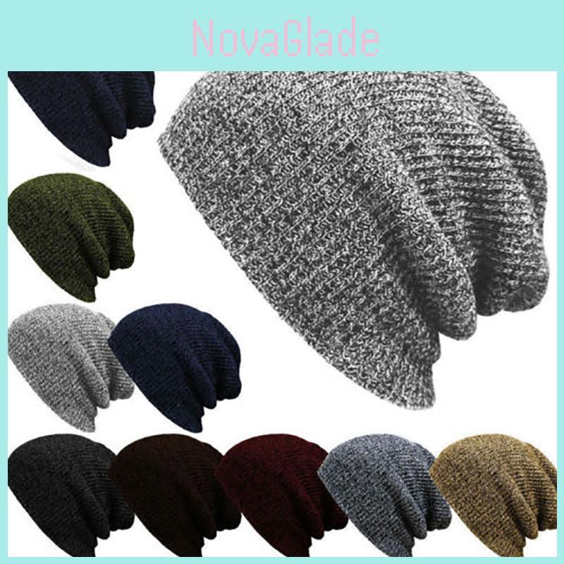Premium Quality Men Women Unisex Knit Baggy Beanie Winter Hat With Timeless Design