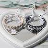 Good-looking Black and White Color Matching Couple Woven Magnetic Bracelet Original Cartoon Ghost Girlfriends Carrying Strap for Boyfriend Bracelet