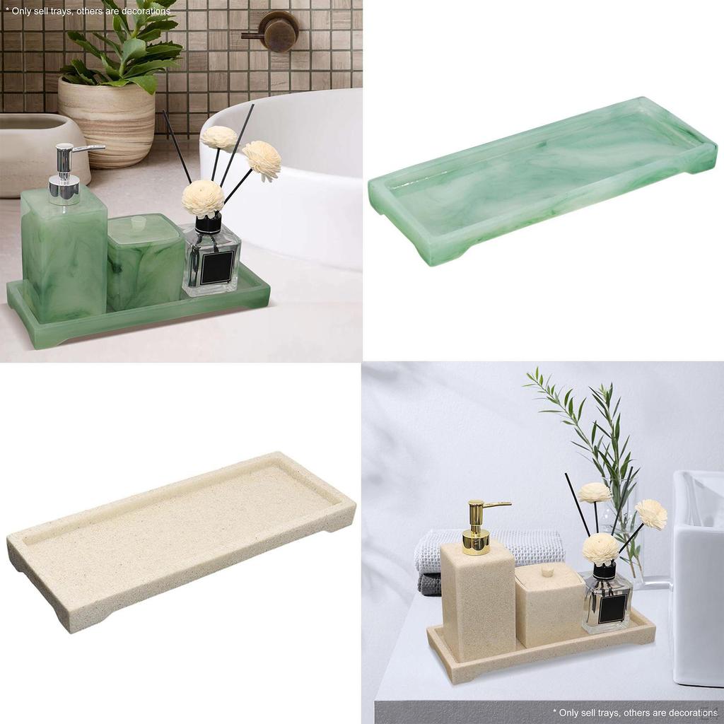Bathroom Tray Counter Vanity Countertop Organizer for Tissues Candles
