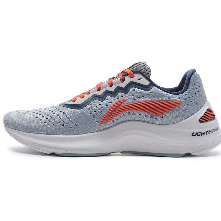 Li Ning Arashi Fabric Cushioning Slip Resistant Abrasion Resistant Low Top Running Shoes Men's Water Gray Green ARHQ079-3