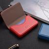 Faux Leather Business Card Holder with Magnetic Closure Slim Compact Size Portable Business Card Carrier Name Card Organizer