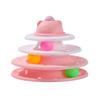 Torre giocattolo per gatti a 4 livelli, giradischi, palline a rulli, giocattoli interattivi, intelligenza, pista di allenamento, puzzle, giochi divertenti, accessori