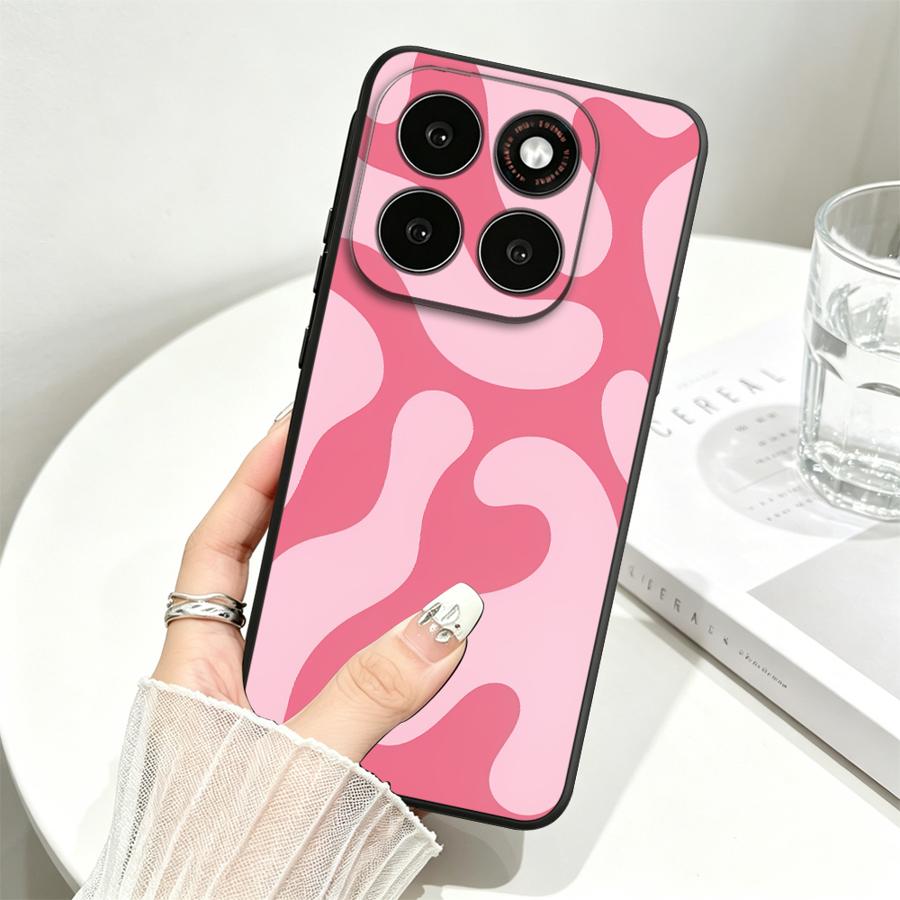 Black Dot Grid Case for Motorola G96 G22 G51 G73 G50 G53 G30 Edge 70 50 40 20 Pro 30 Lite S30 G71 G60s Phone Cover G32 G85 G86