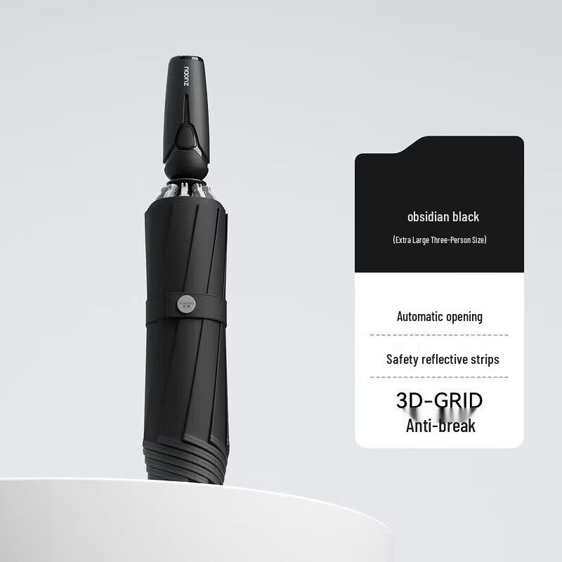 

ZUODU Black Warrior Automatic Inverted Folding Umbrella
