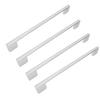 4 X Silver Furniture Handle 256 Mm Metal