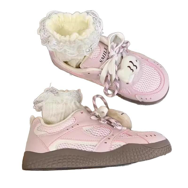 Summer women's shoes German training board shoes women's breathable mesh mesh shoes 2025 new little white shoes with skirt shoes sports shoes