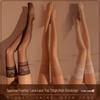 Feimu Women's Sexy Silicone Non-Slip Sheer Nude Long Stockings 7235