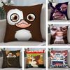 Cute G-Gremlins Pillow Case Short Plush Double-sided Print Square Throw Pillow Covers Sofa Home Cushion Decor