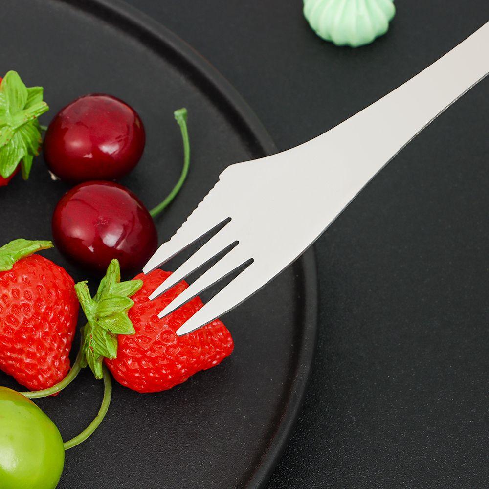 Camping Tableware Cutlery Tool Fork Spoon 3 In 1 Stainless Steel