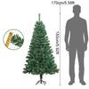 1pc Christmas Tree Large Christmas Ornaments High Quality Artificial Xmas Tree Indoor Outdoor Green With Metal Stand PVC