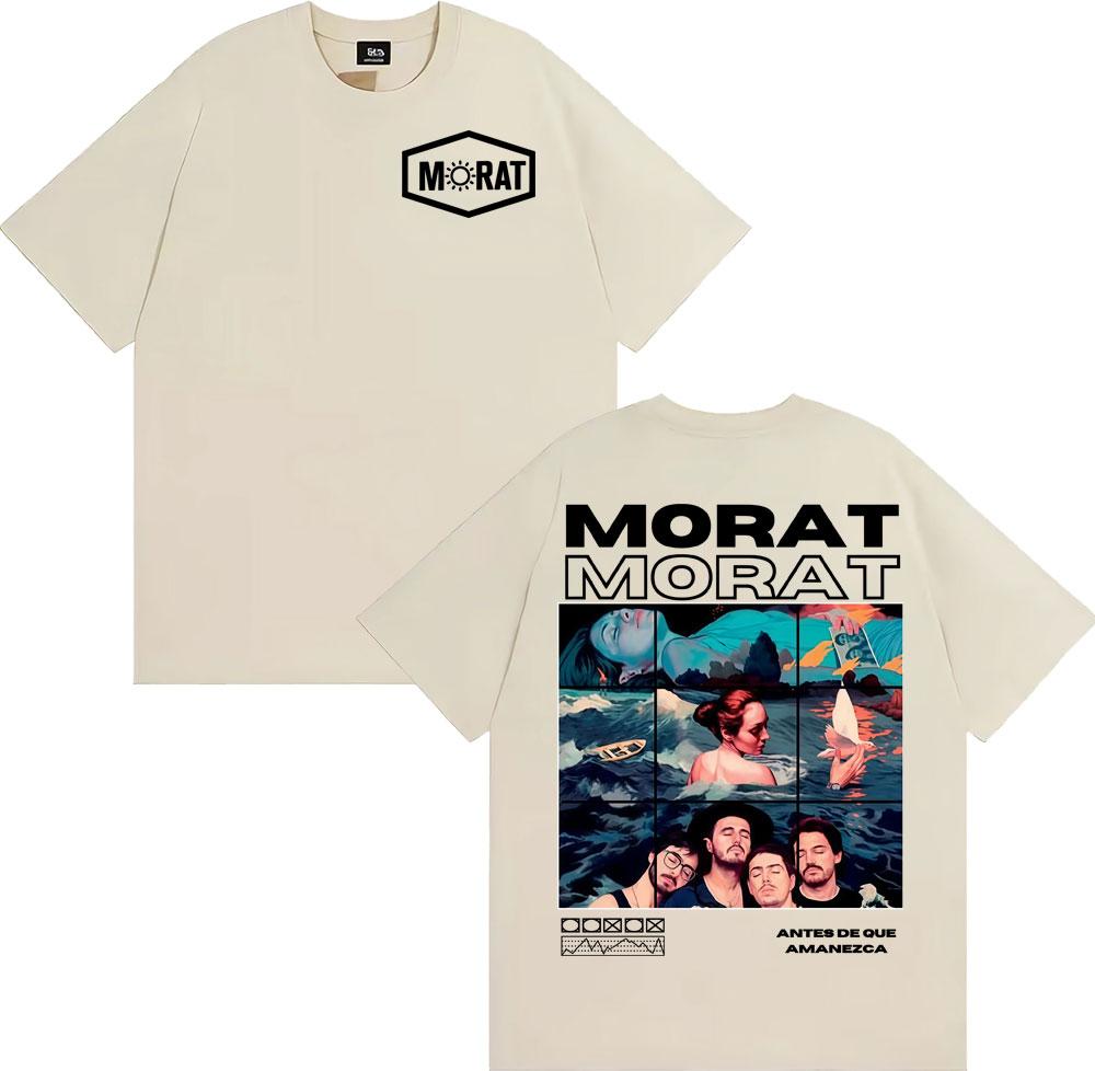 2025 Summer Band Morat Music Album Merch Mens Clothing Fashion Hip Hop Rock Style Tshirts Summer Tops EU Size Cotton Tshirt