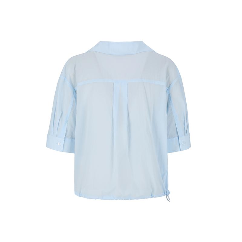 VISITINNEWYORK Short Sleeve Pocket Blouse (Va6Ss7C)
