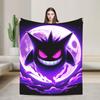 Gengar Cartoon  Blanket  Super Warm Street Trend Plush Throw Blanket For Home Decor Decorative Flannel Bedspread Bed Cover