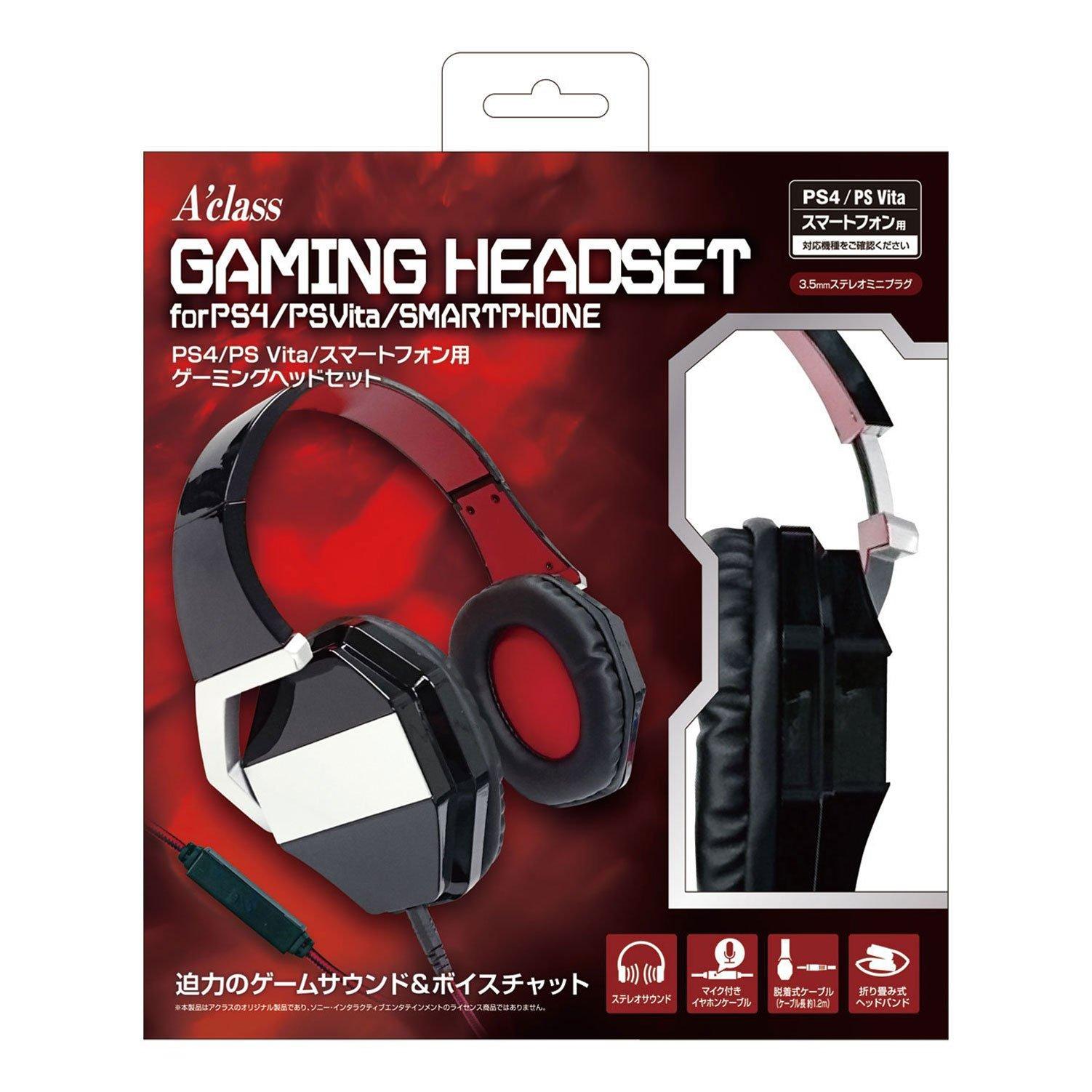 

Gaming headset for PS4/PSVita/smartphone