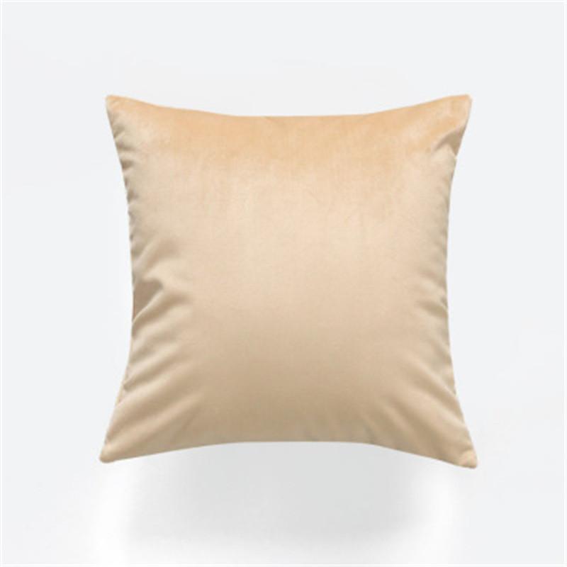 Style Contemporary Simple Solid Color Velvet Pillowcase Home Decorative Cover Cushion
