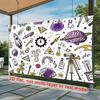 Science Lab Doodle Backdrop, STEM Classroom Photography Background