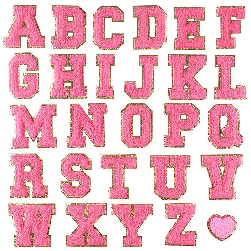 Computer Embroidery Phnom Penh Towel Embroidery Cloth Label English Alphabet Hand Account Diy Patch Accessories Chenier Embroidery Cloth Sticker