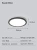 Living room ceiling light ultra-thin rectangular LED ceiling light Nordic bedroom home decoration indoor lighting fixtures