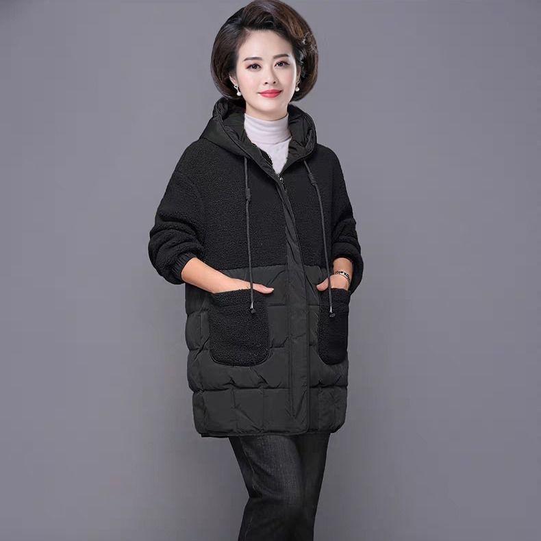 Women's Down Cotton-Padded Jacket Winter Coat Add Velvet Thicken Fashion Top-Grade Lady Keep Warm Cotton-Padded Clothes